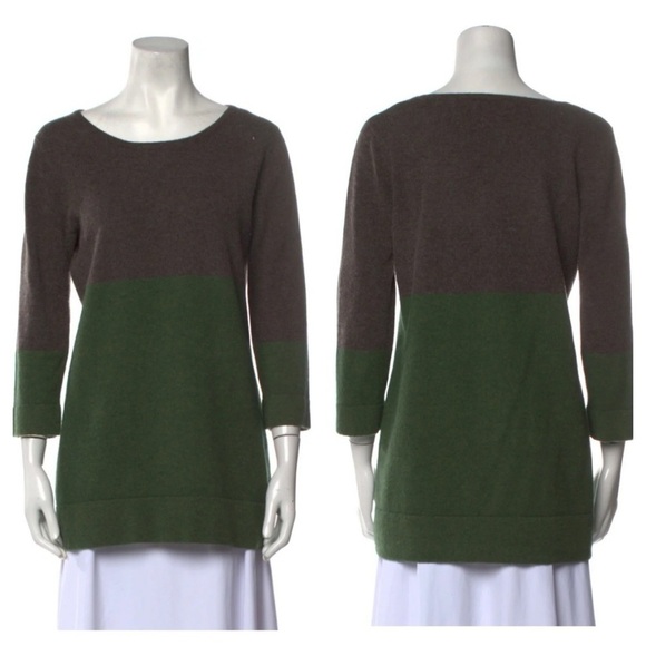 NEIMAN MARCUS
Cashmere Colorblock Pattern Sweater size L - Picture 1 of 11